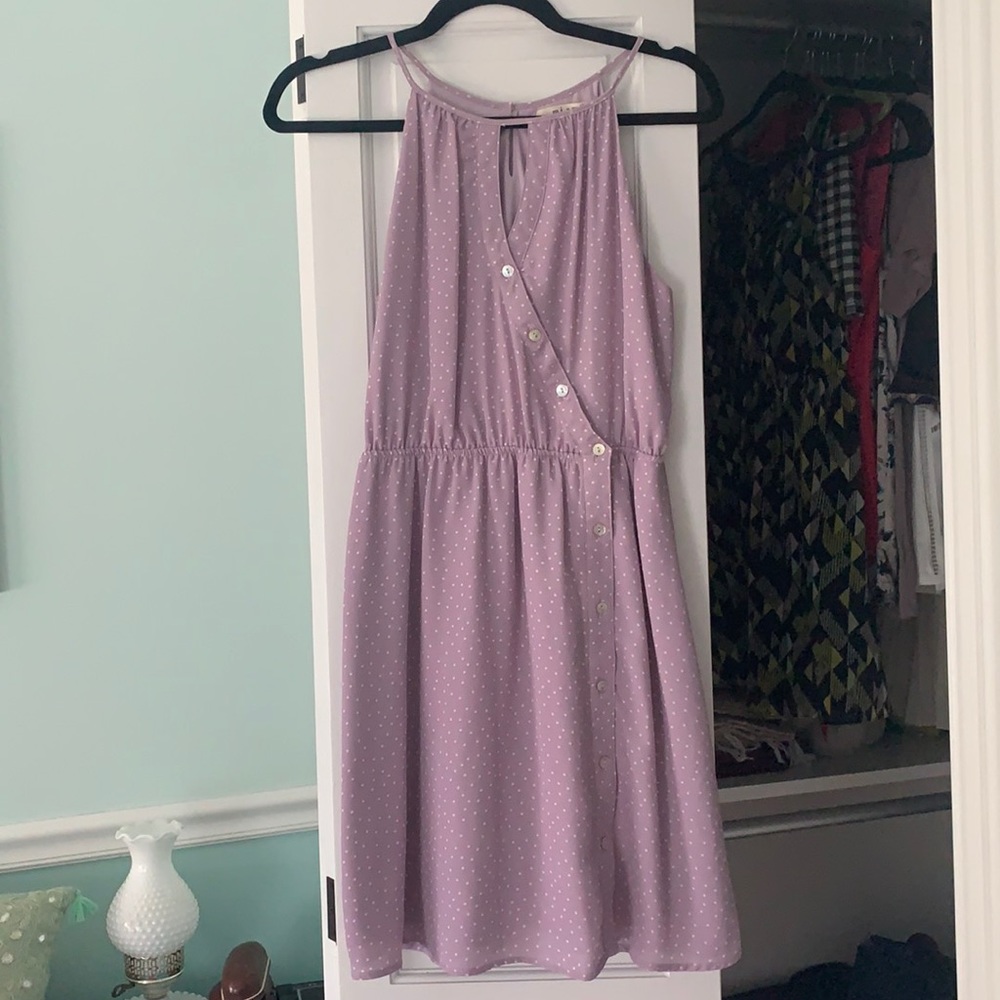 Lilac Polkadot Dress Small